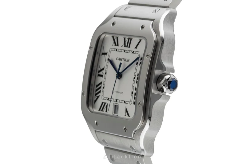 Cartier Santos steel automatic men's watch WSSA0018 LP: 8850EUR [2504517]