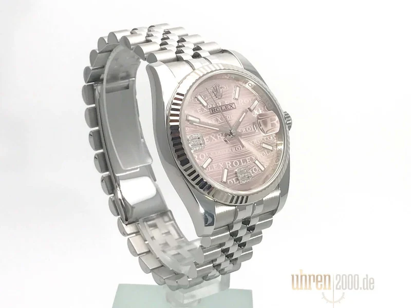 Rolex Datejust 36 Edelstahl Weißgold 116234 Pink Wave DIA aus 2012