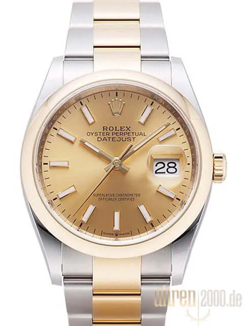 Rolex Datejust 36 126203 Champagner Index