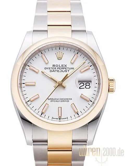 Rolex Datejust 36 126203 Weiß Index