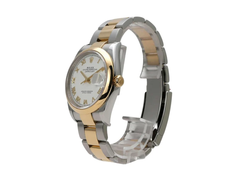 Rolex Datejust 36 126203 Weiß Römisch