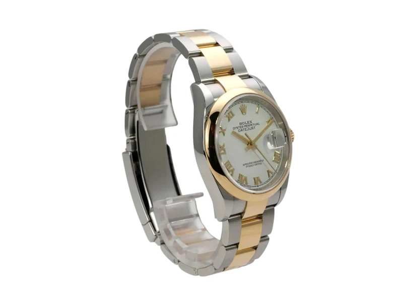 Rolex Datejust 36 126203 Weiß Römisch