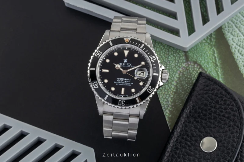 Rolex Submariner steel automatic men's watch 16800 [2503057]