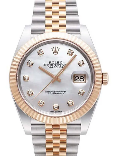 Rolex Datejust 41 126331 Perlmutt Diamant Jubile-Band