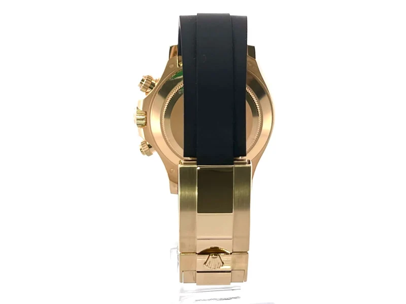 Rolex Daytona 116518LN Gelbgold Oysterflex Schwarz Champagner