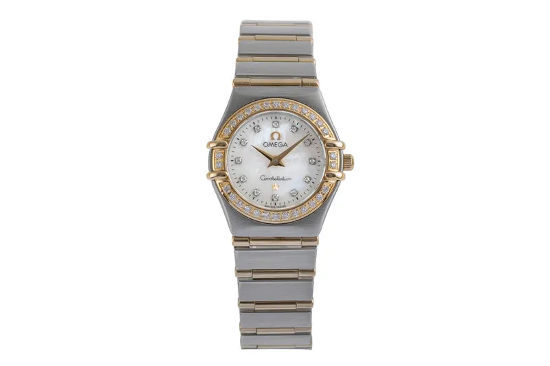 Omega Constellation steel / gold quartz women's watch 1267.75.00 LP: 10400EUR [2504312]