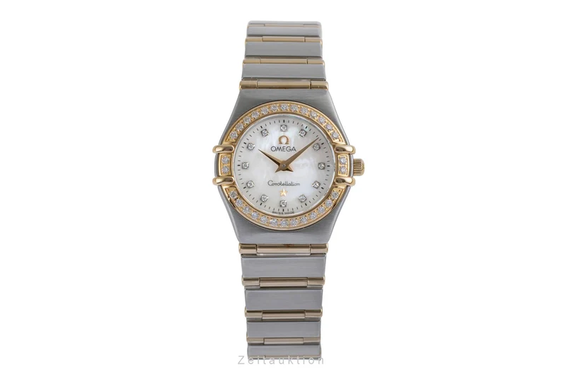 Omega Constellation steel / gold quartz women's watch 1267.75.00 LP: 10400EUR [2504312]