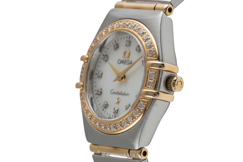 Omega Constellation steel / gold quartz women's watch 1267.75.00 LP: 10400EUR [2504312]