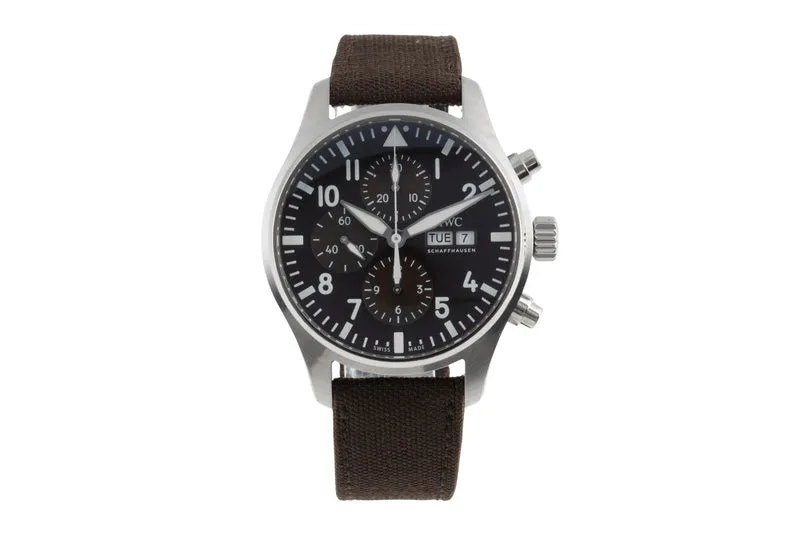 IWC Fliegerchronograph chronograph steel automatic men's watch IW377713 LP: 7800EUR [2503799]