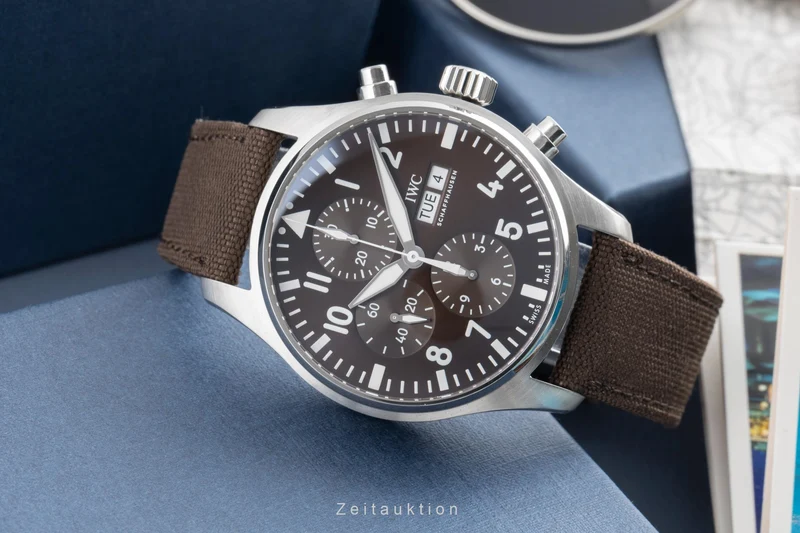 IWC Fliegerchronograph chronograph steel automatic men's watch IW377713 LP: 7800EUR [2503799]