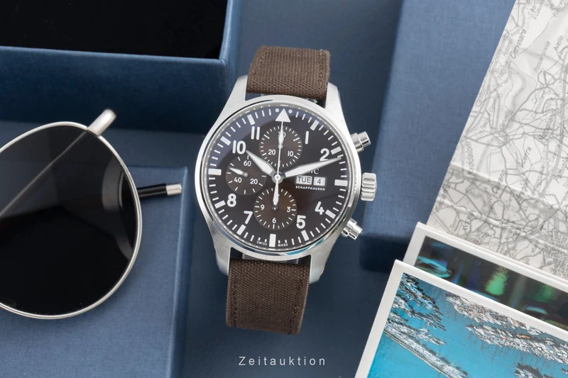 IWC Fliegerchronograph chronograph steel automatic men's watch IW377713 LP: 7800EUR [2503799]