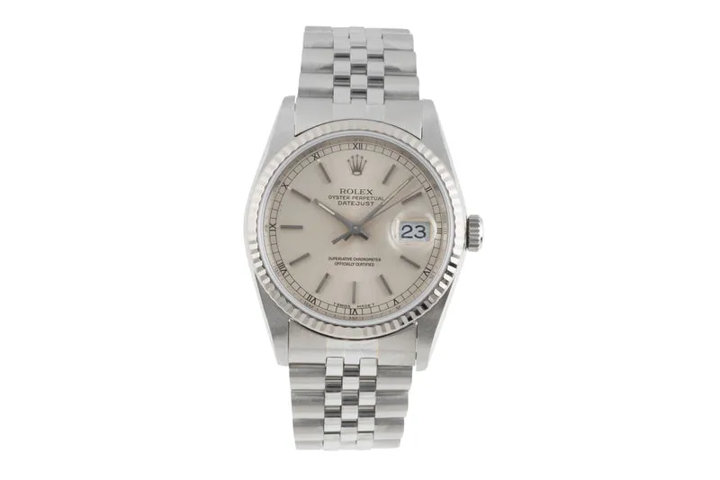 Rolex Datejust steel / white gold automatic men's watch 16234 [2503529]