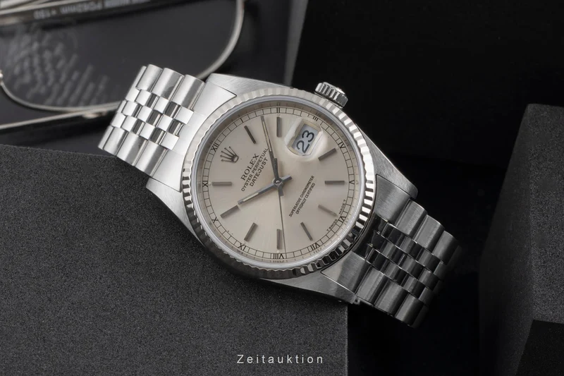 Rolex Datejust steel / white gold automatic men's watch 16234 [2503529]