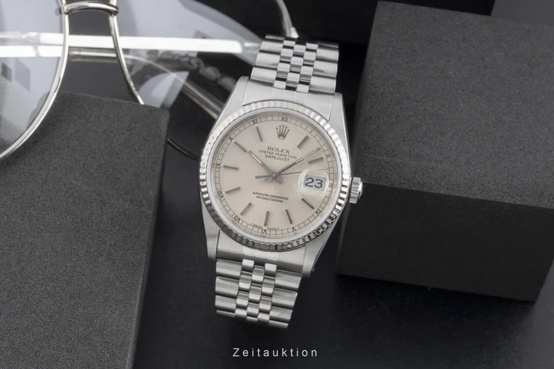 Rolex Datejust steel / white gold automatic men's watch 16234 [2503529]
