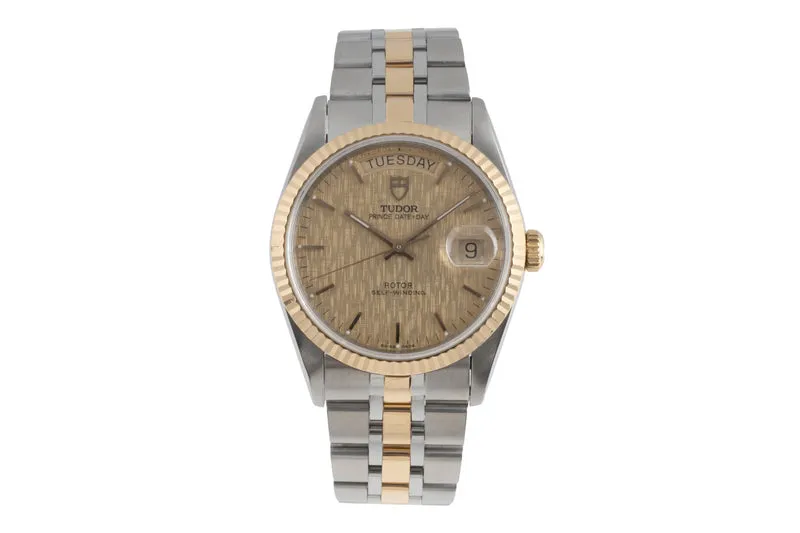 Tudor Date-Day steel / gold automatic men's watch 76213 [2503856]