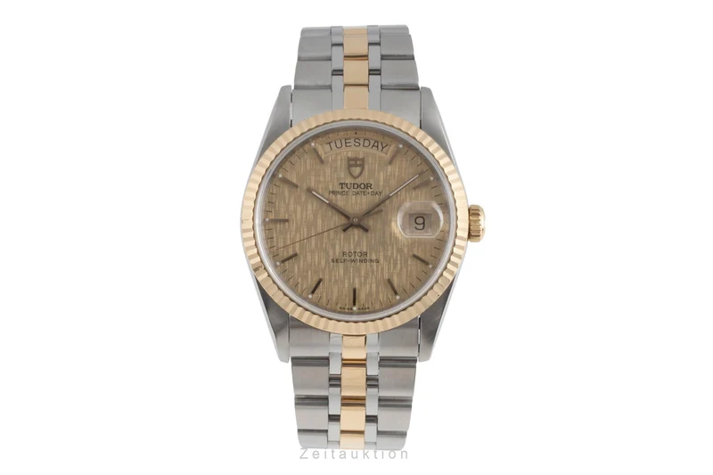 Tudor Date-Day steel / gold automatic men's watch 76213 [2503856]