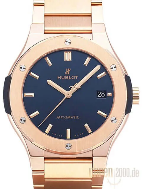 Hublot Classic Fusion Blue King Gold Bracelet 510.OX.7180.OX