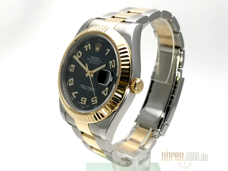 Rolex Datejust II 41 116333 Stahl Gold Schwarz Arabisch aus 2015