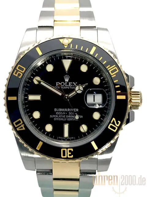 Rolex Submariner Date 116613 LN Edelstahl Gelbgold aus 2016 LC100