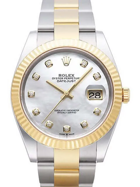 Rolex Datejust 41 126333 Perlmutt Diamant