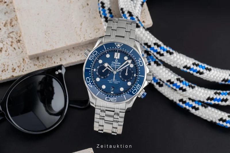 Omega Seamaster chronograph steel automatic men's watch 210.30.44.51.03.001 LP: 9300EUR [2503913]