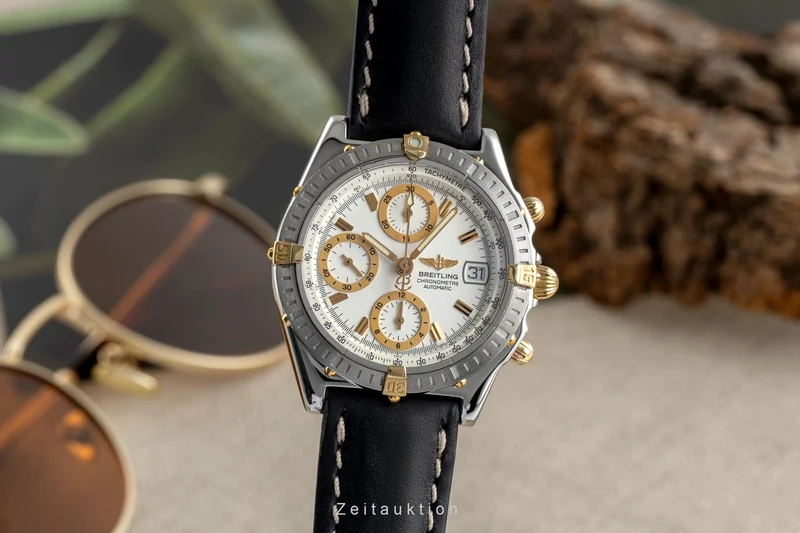 Breitling Chronomat chronograph steel / gold automatic men's watch B13352 [2504063]