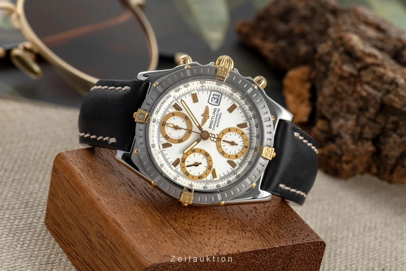 Breitling Chronomat chronograph steel / gold automatic men's watch B13352 [2504063]