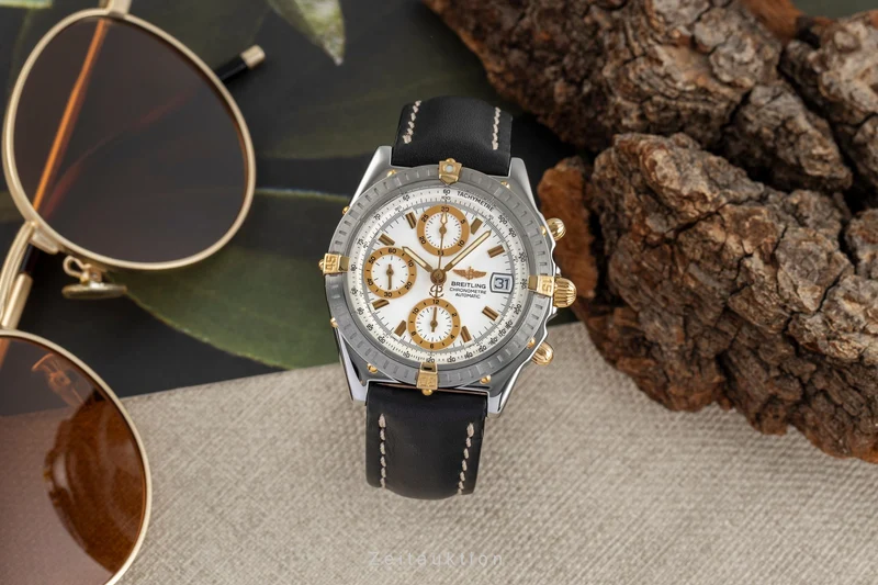 Breitling Chronomat chronograph steel / gold automatic men's watch B13352 [2504063]