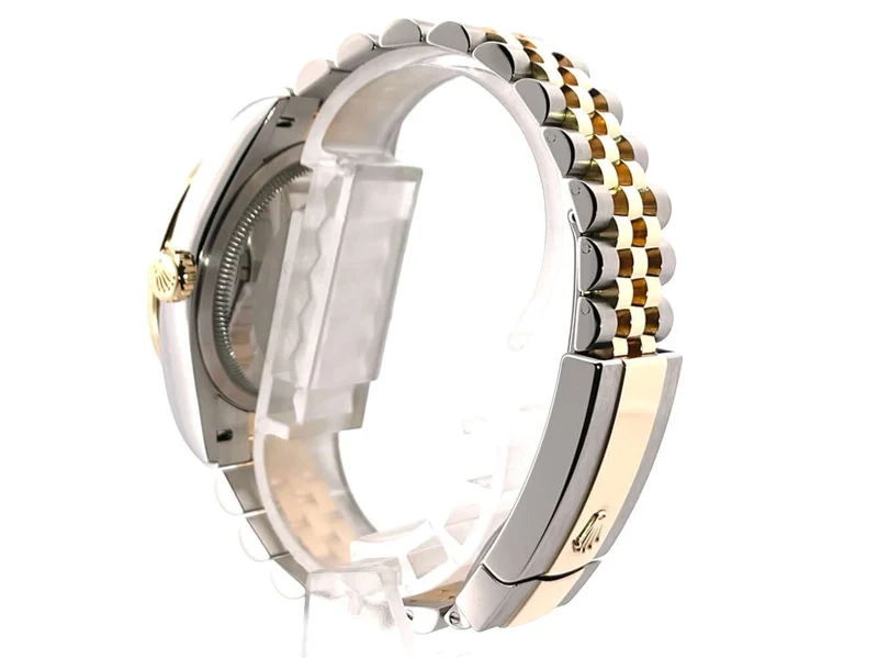 Rolex Datejust 36 126283RBR Diamantlünette Jubile-Band Oliv Römisch Diamant