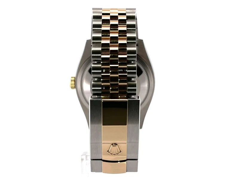 Rolex Datejust 36 126283RBR Diamantlünette Jubile-Band Oliv Römisch Diamant