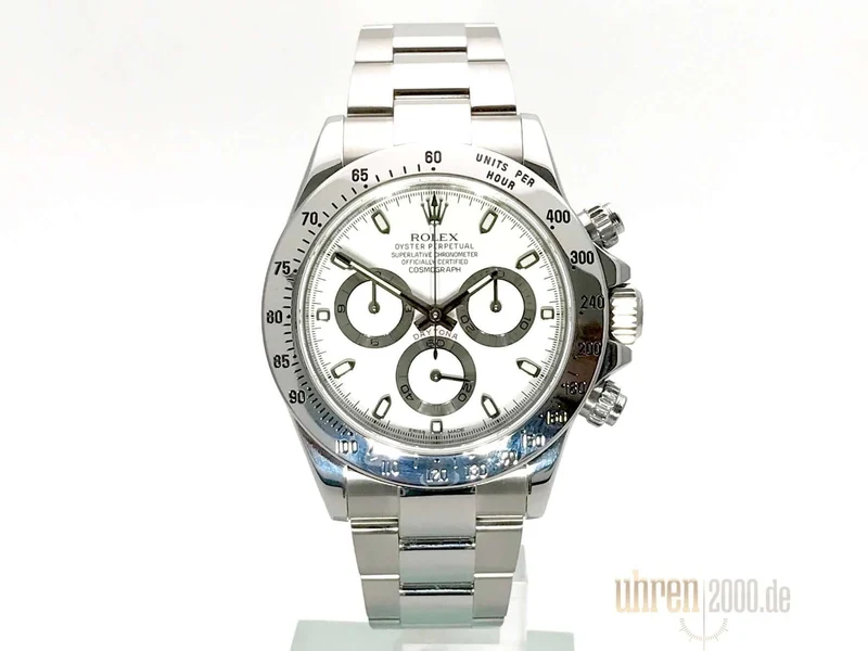 Rolex Daytona Edelstahl 116520 Weiß LC100 aus 2013