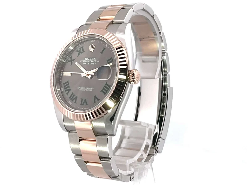 Rolex Datejust 41 Edelstahl Everose-Gold 126331 Slate Oyster-Band
