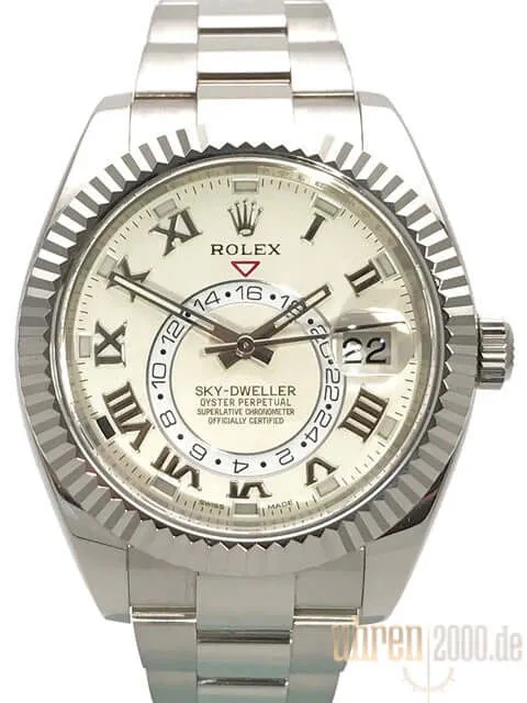 Rolex Sky-Dweller 326939 Weißgold Ivory aus 2013 LC100