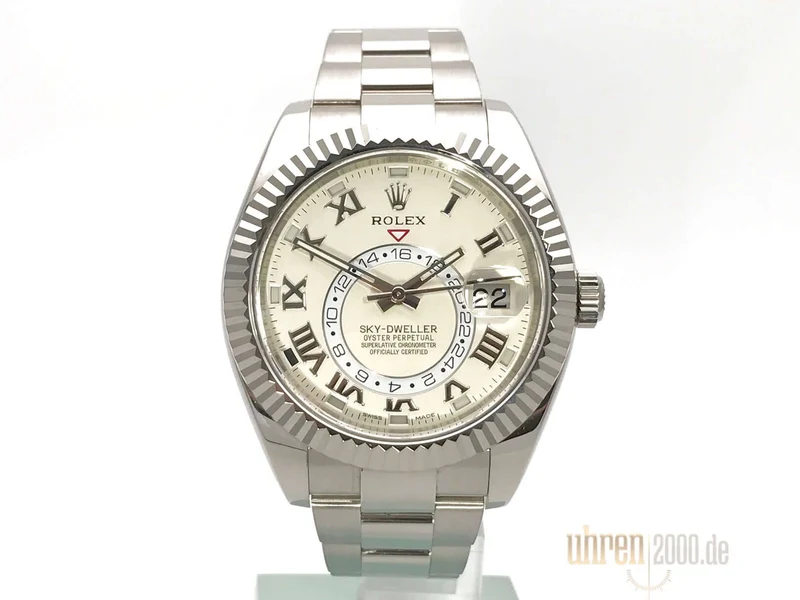 Rolex Sky-Dweller 326939 Weißgold Ivory aus 2013 LC100