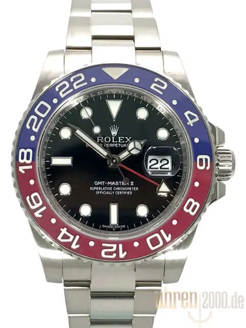 Rolex GMT Master II Weißgold 116719BLRO LC100 aus 2016
