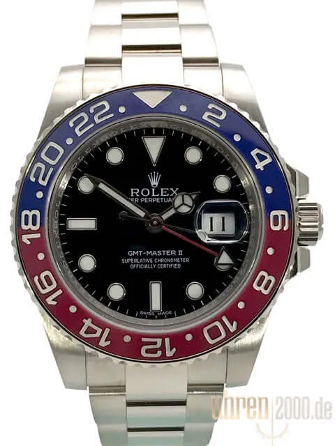 Rolex GMT Master II Weißgold 116719BLRO aus 2016