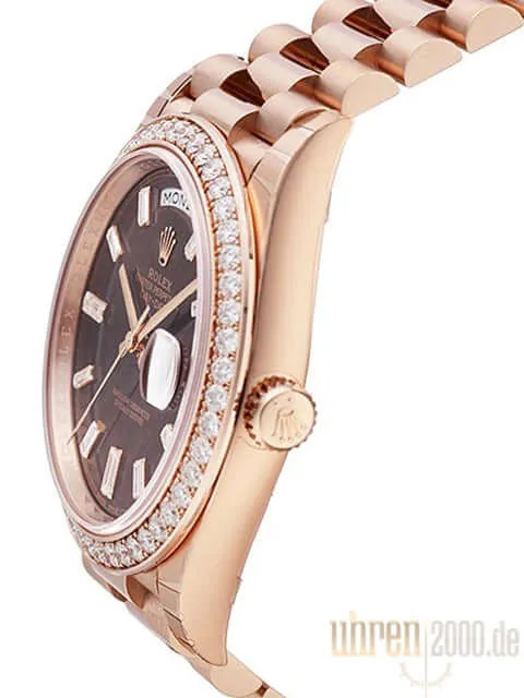 Rolex Day-Date 40 Everose-Gold 228345RBR Schoko Diamant
