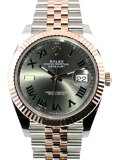 Rolex Datejust 41 Edelstahl Everose-Gold 126331 Slate Jubile-Band