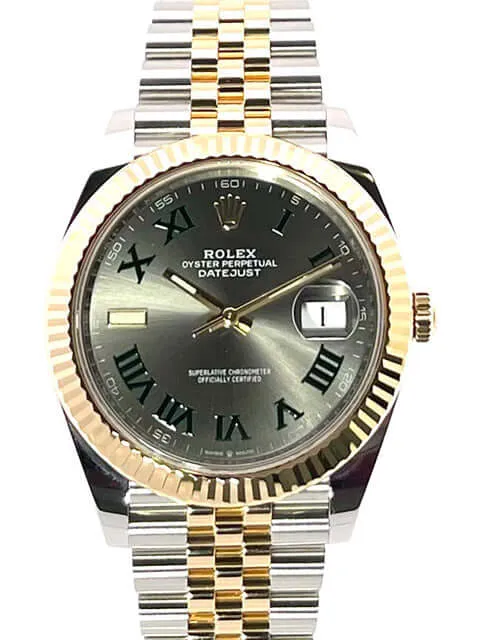 Rolex Datejust 41 Edelstahl Gelbgold 126333 Slate Jubile-Band