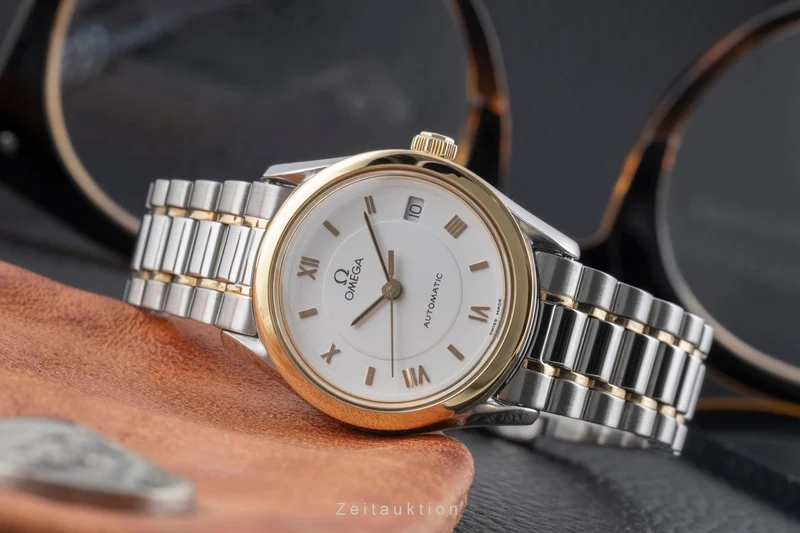 Omega Classic steel / gold automatic women's watch 566.0285 , 766.0885 [2503457]