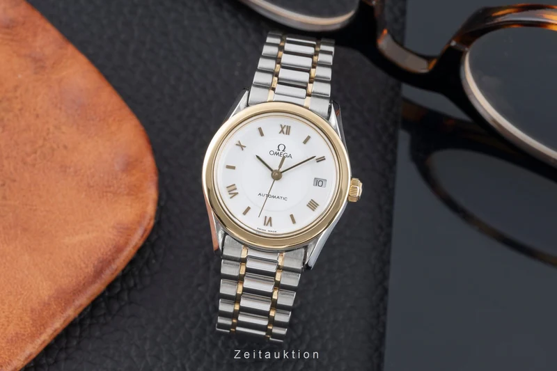 Omega Classic steel / gold automatic women's watch 566.0285 , 766.0885 [2503457]