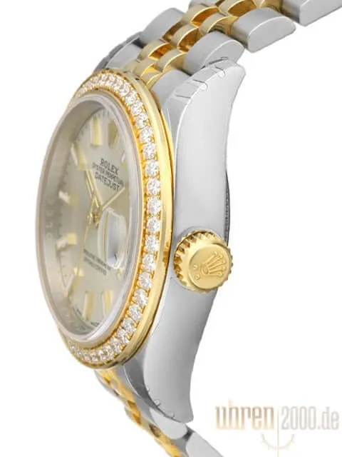 Rolex Datejust 28 Stahl Gold 279383RBR Silber Jubile-Band