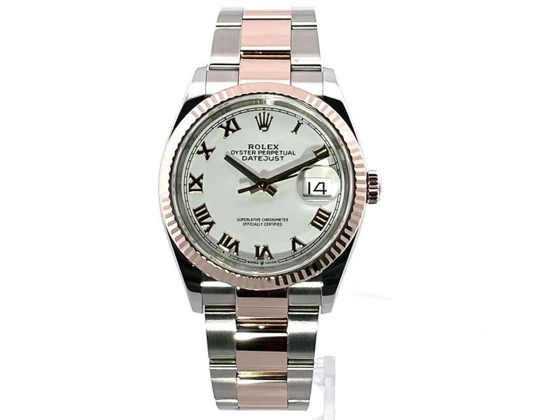 Rolex Datejust 36 126231 Weiß Römisch