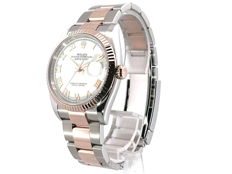 Rolex Datejust 36 126231 Weiß Römisch