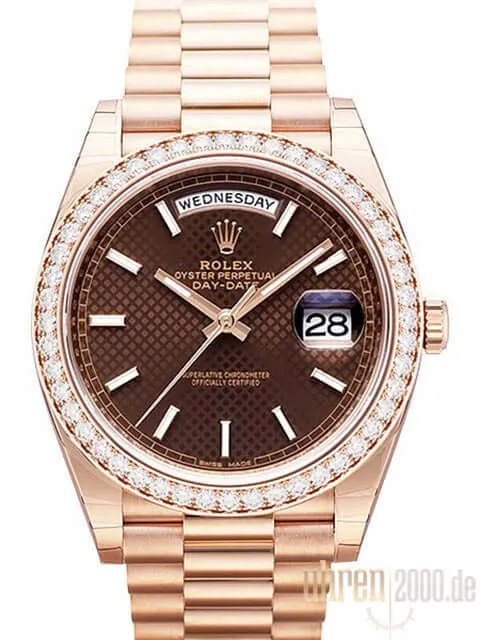 Rolex Day-Date 40 Everose-Gold 228345RBR Choco Index