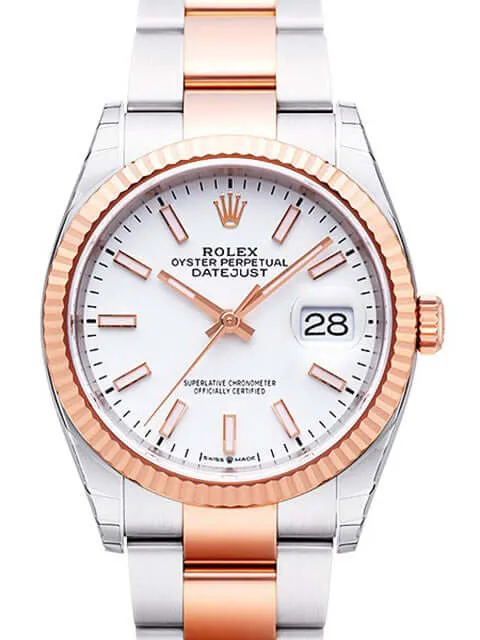 Rolex Datejust 36 126231 Weiß Index