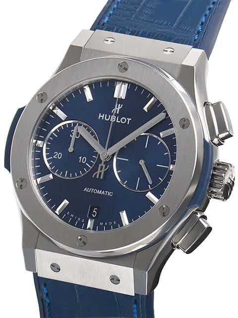 Hublot Classic Fusion Chronograph Titanium Blue 521.NX.7170.LR