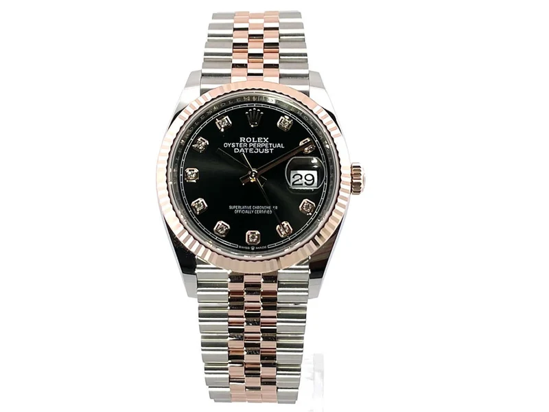 Rolex Datejust 36 126231 Schwarz Diamant Jubile-Band