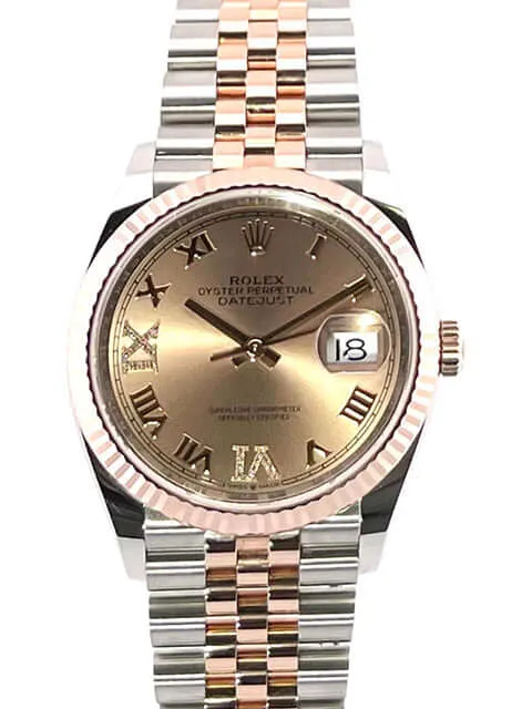 Rolex Datejust 36 126231 Pink Römisch Diamant Jubile-Band