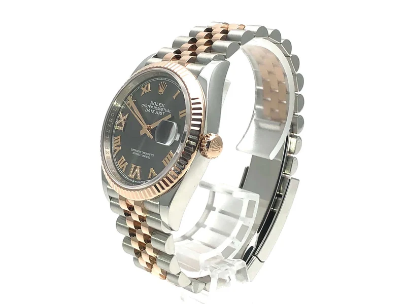 Rolex Datejust 36 126231 Rhodium Römisch Diamant Jubile-Band